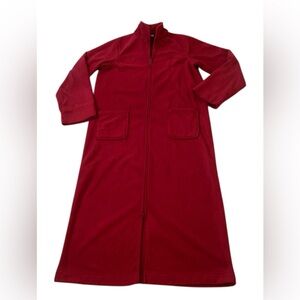 L. L. Bean Winter Fleece Front Zip Robe Front Pockets Size Small